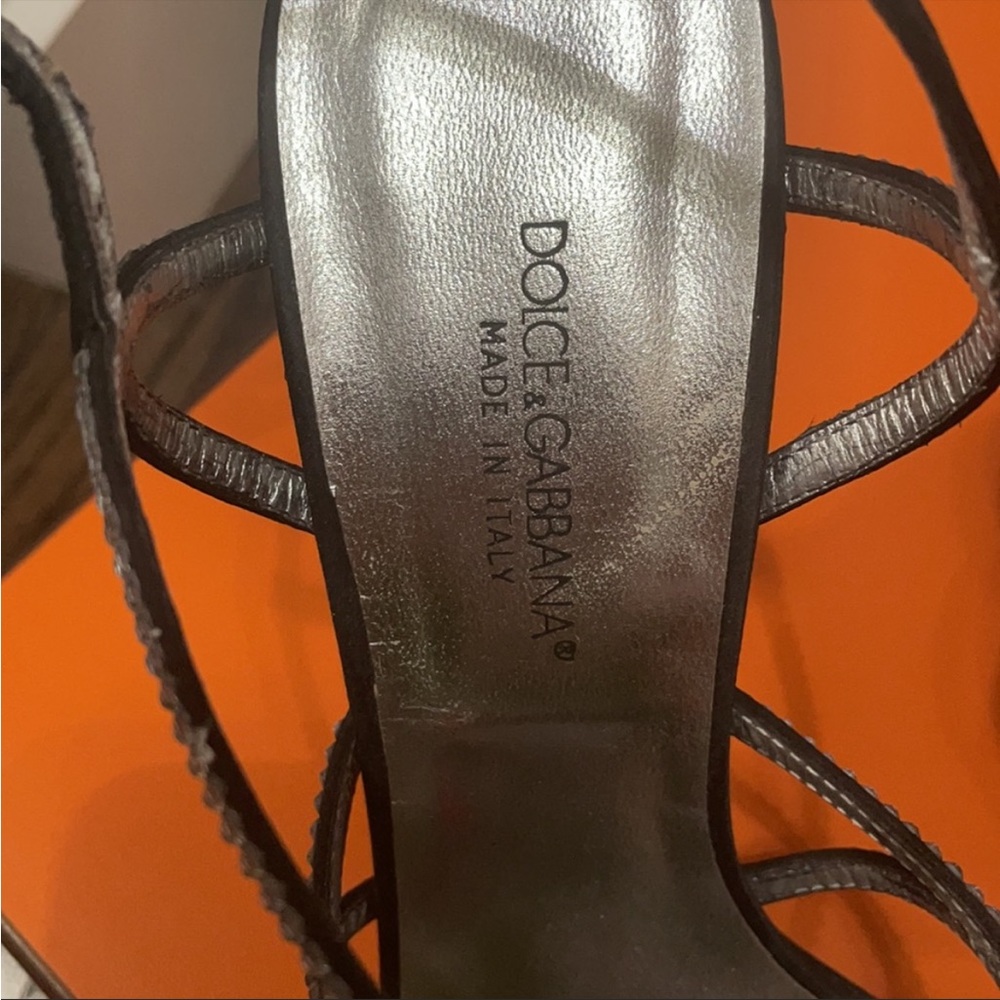 Dolce & Gabbana 💎🖤Silk Sandals - Picture 11 of 16